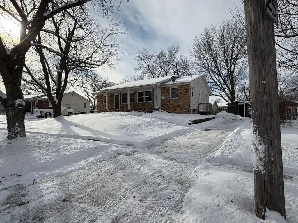 Snow removal at a residential home by Stretch Property Maintenance