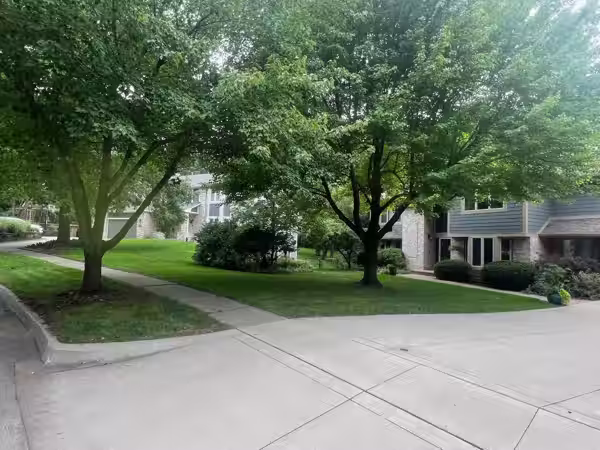 Weekly lawn mowing completed at a residential property in the Hyperion neighborhood of Johnston, IA.